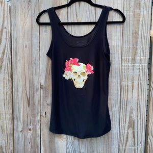 No boundaries skull tank top